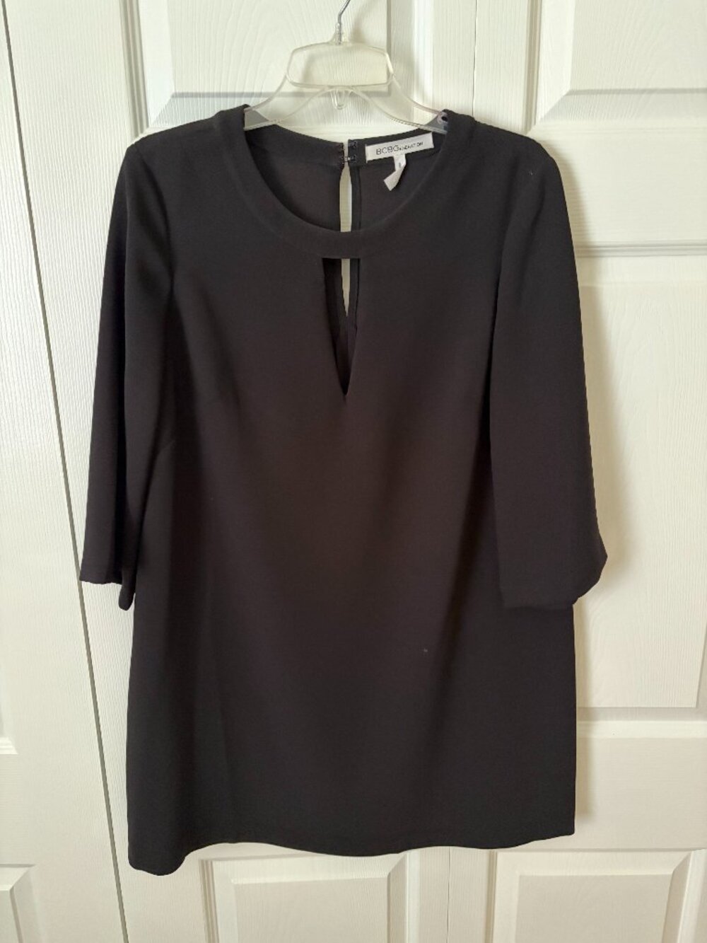 BCBG Generation Black keyhole neckline Mini Dress
